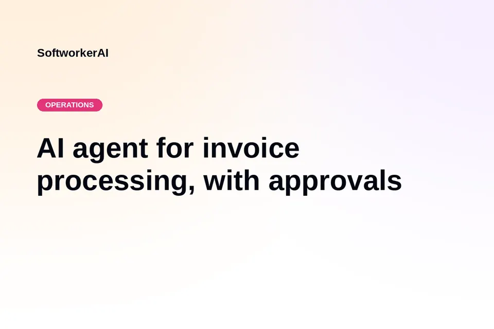 AI agent for invoice processing card thumbnail