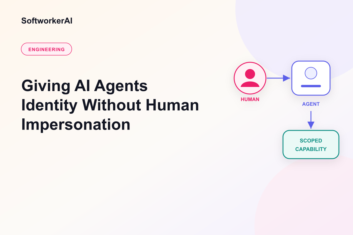 Engineering diagram thumbnail for scoped AI agent identity and delegation