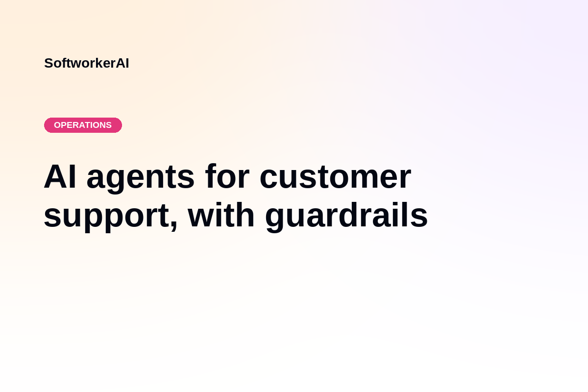 AI agents for customer support card thumbnail