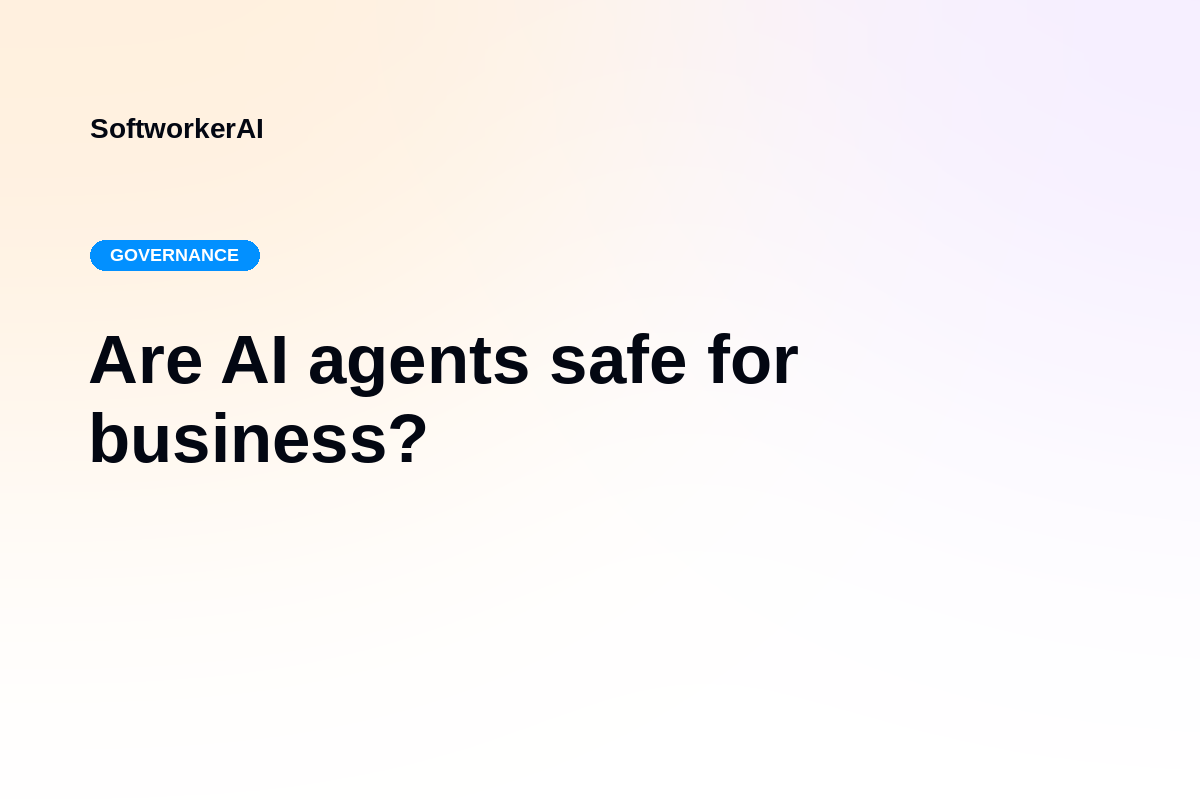 Are AI agents safe for business card thumbnail
